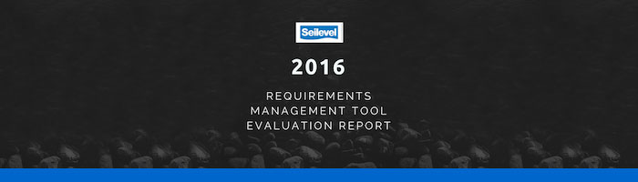 Banner for 2016 requirements management tool report.